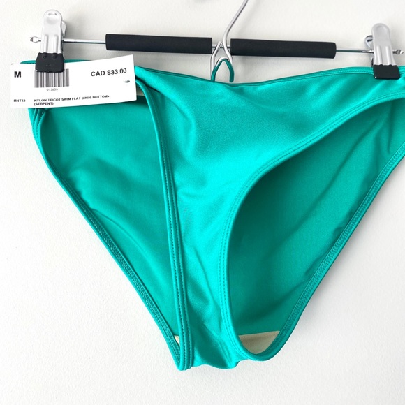 NWT AMERICAN APPAREL NYLON TRICOT SWIM FLAT BOTTOM - Picture 2 of 4